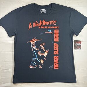 A Nightmare on Elm Street “Never Sleep Again” Black Graphic Tee